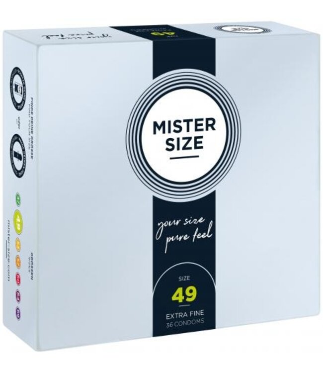 MISTER.SIZE 49 mm Condooms 36 stuks