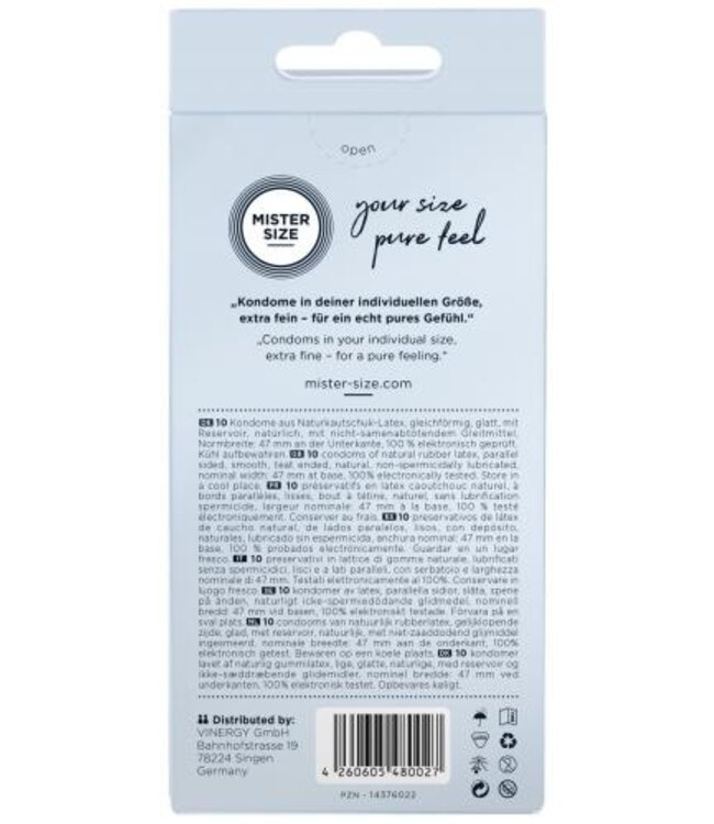 MISTER.SIZE 47 mm Condooms 10 stuks