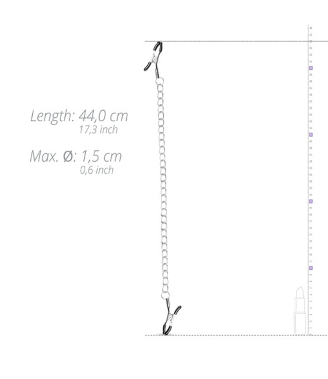 Klassieke Tepelklemmen Met Ketting