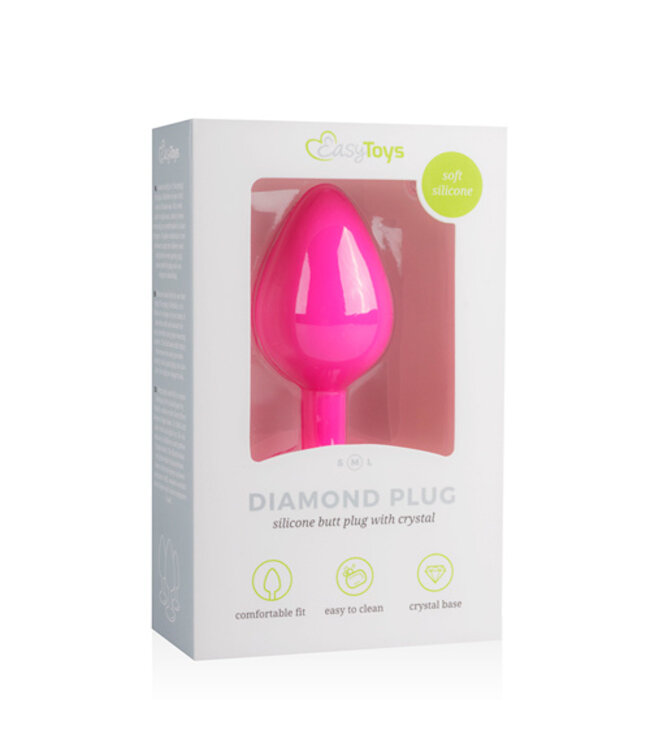 Diamond Plug Medium - Roze