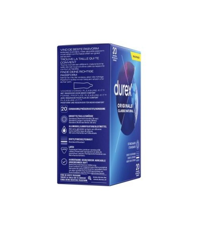 Durex Classic Natural Condooms - 20 stuks