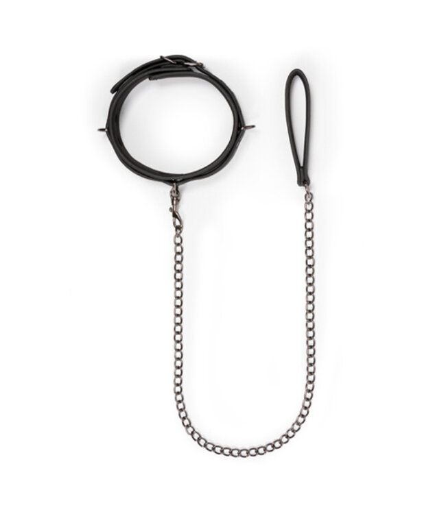 Fetish halsband met riem