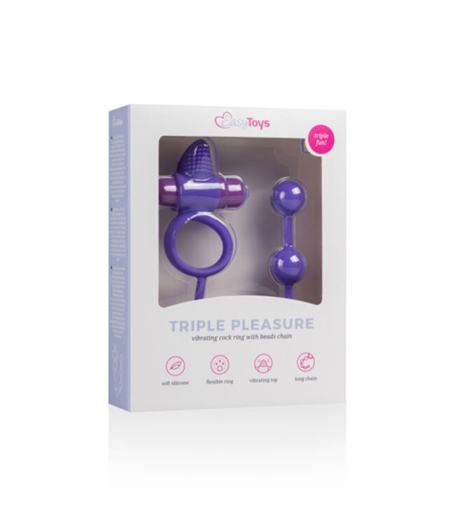 Triple Pleasure Koppelspeeltje - Paars