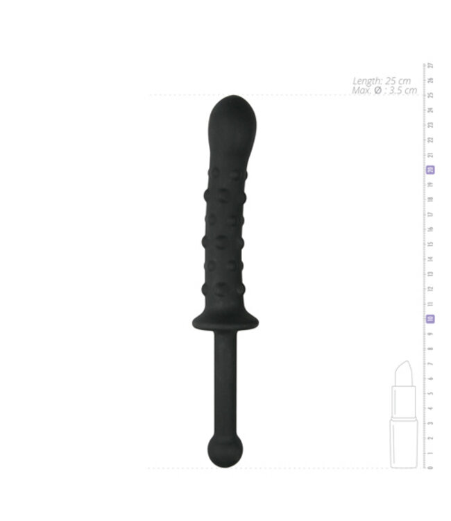 The Handler Dildo Met Handvat - Zwart