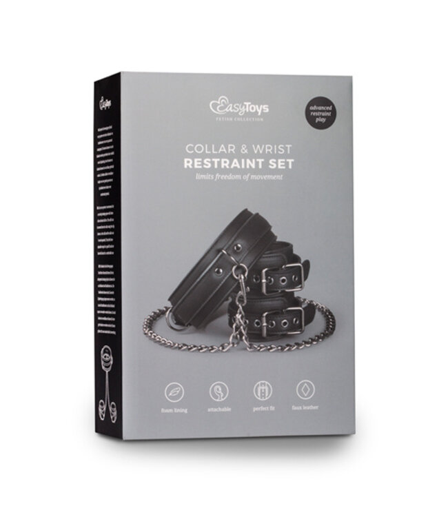 Kunstleren Halsband Met Handboeien