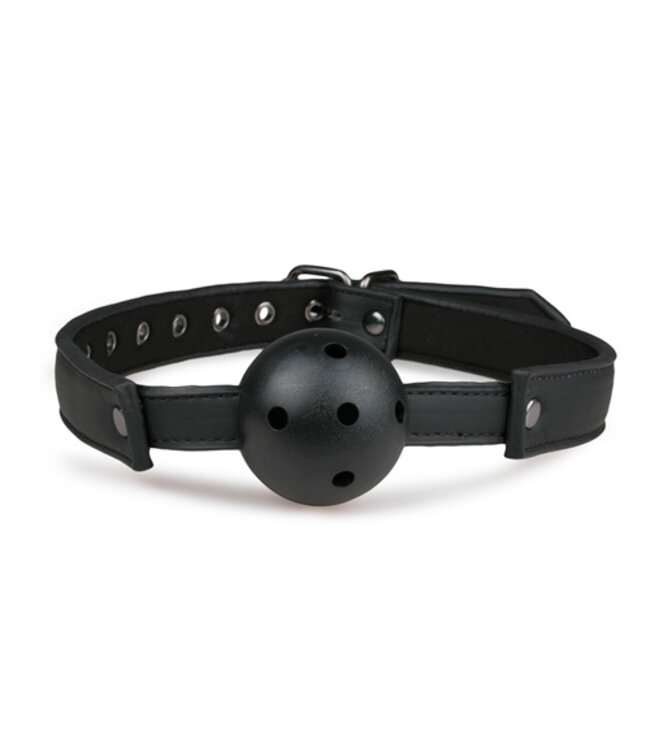 Ball gag met PVC bal - zwart