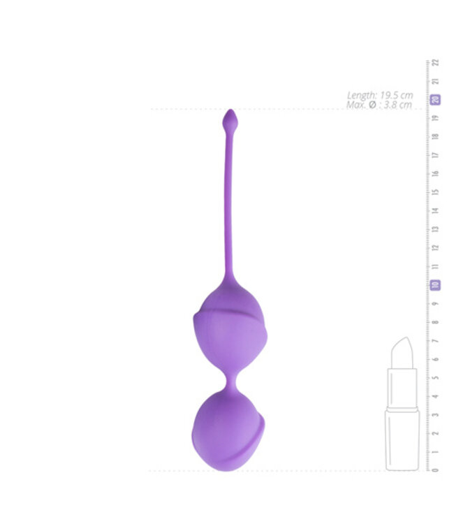 Dubbele vaginaballetjes - paars