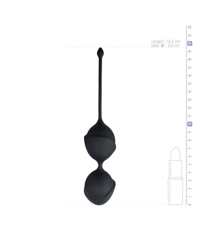 Dubbele vaginaballetjes - zwart