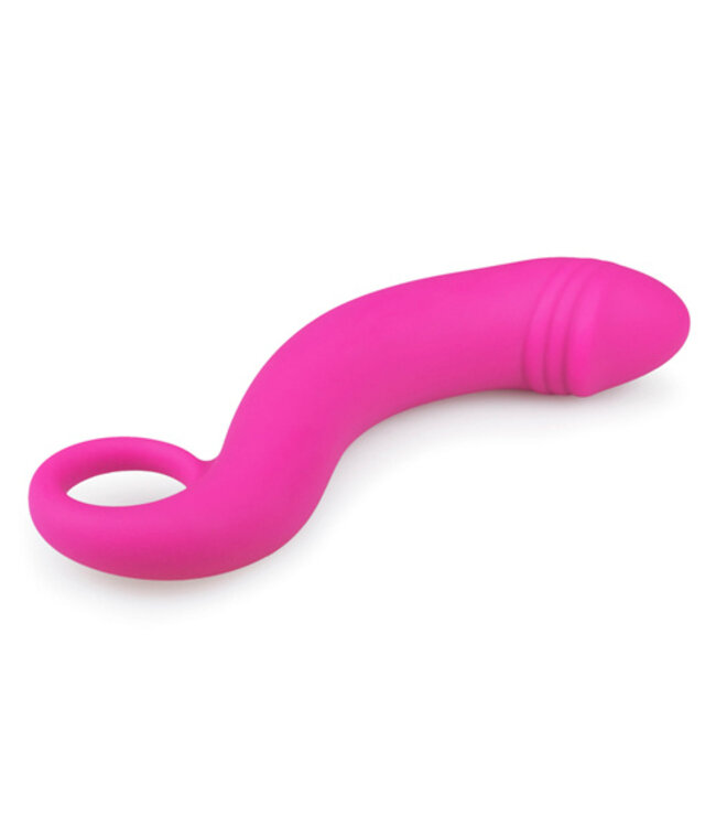Siliconen prostaat dildo - roze