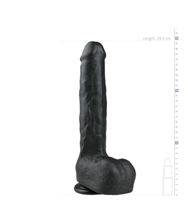 Realistische Dildo Met Balzak - 29,5 cm