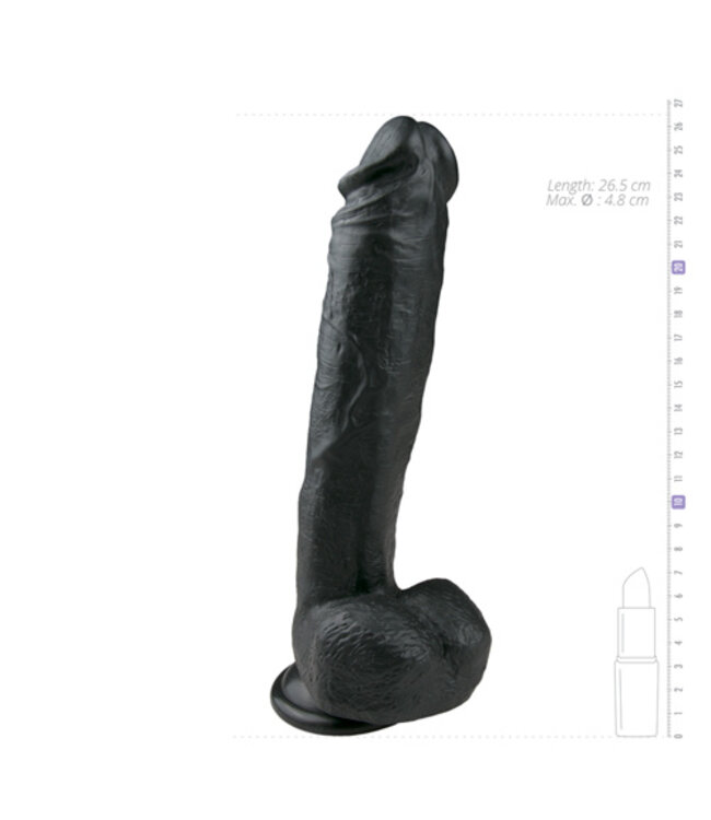 Realistische Dildo Met Balzak - 26,5 cm