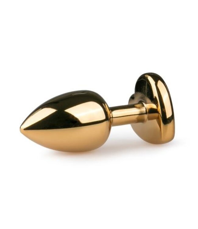 Metalen buttplug met roze hartje