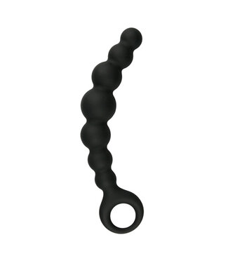 Easytoys Anal Collection Zwarte anale plug met kralen