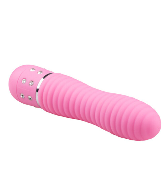 Easytoys Mini Vibrator Geribbeld - Roze