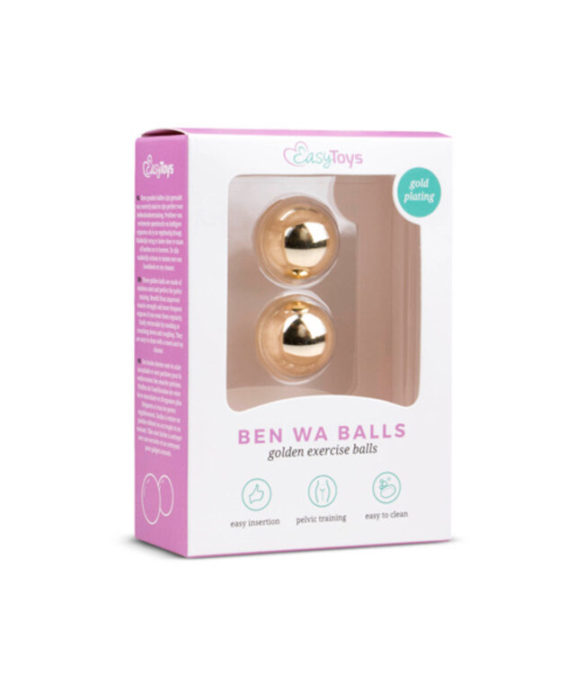 Easytoys Ben Wa Ballen 22mm - Goudkleurig