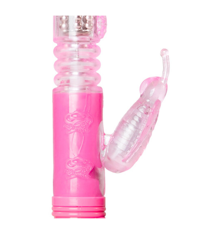 Stotende Butterfly Vibrator - Roze