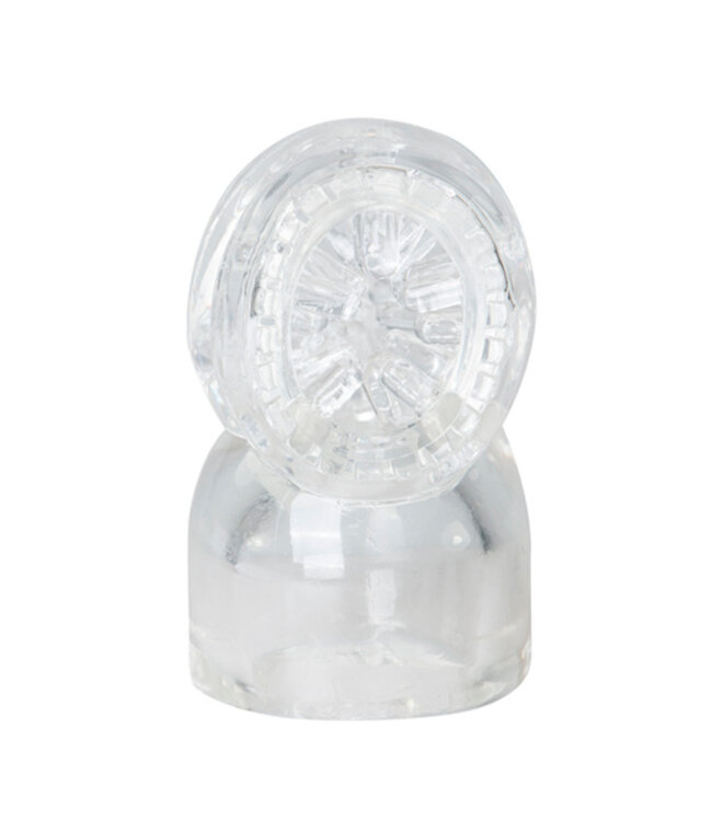 EasyToys Wand Collection – Opzetstuk Met Masturbator - Clear