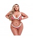 Baci Lingerie Baci - White Floral & Lace 2-delige BH Set - Curvy