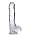 Jock Jock C-Thru Transparante Dildo - 25 cm.