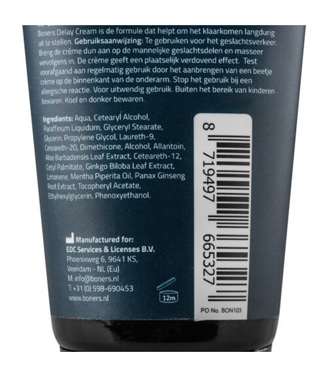 Boners Orgasmevertragende Crème - 100 ml