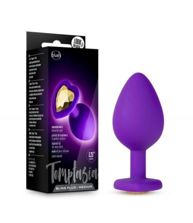 Temptasia - Bling Anaal Plug Medium - Paars