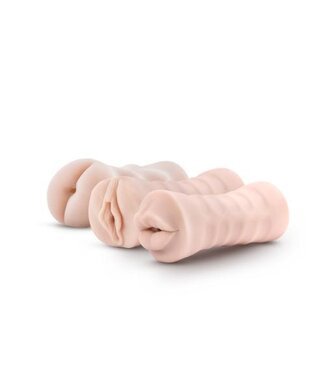 M For Men M for Men - Set Van 3 Masturbators Met Bullet Vibrator: Vagina, Anus, Mond