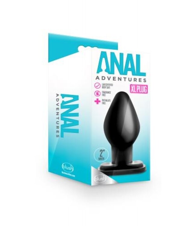 Anal Adventures - XL Anaal Plug - Zwart