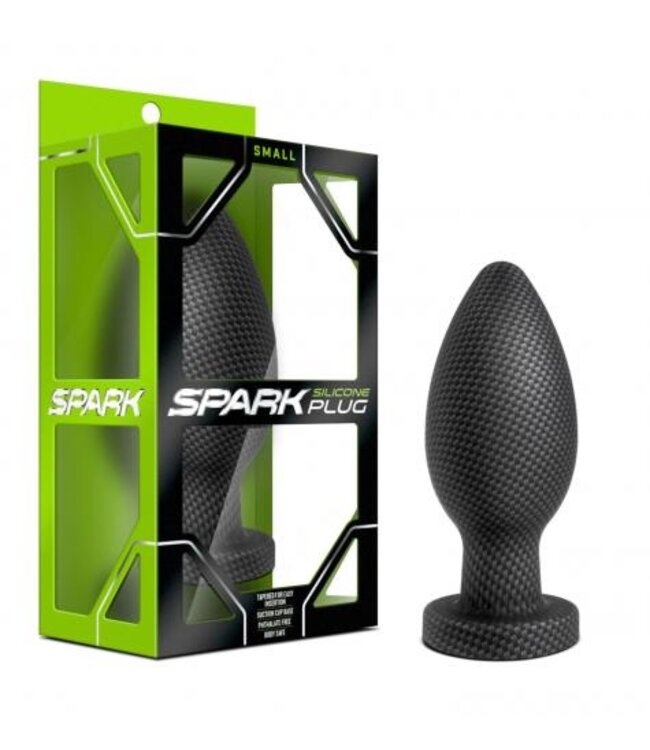 Spark - Siliconen Anaal Plug Carbon Fiber - Small