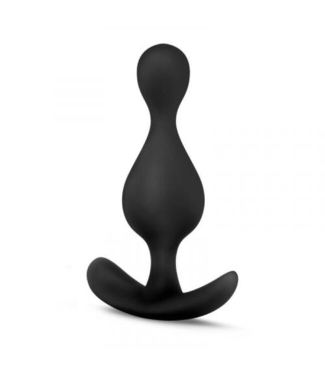 Anal Adventures Platinum - Wave Anaal Plug - Zwart