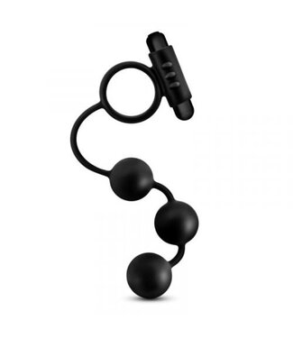 Anal Adventures Anal Adventures Platinum - Anaal Kralen Met Vibrerende Cockring