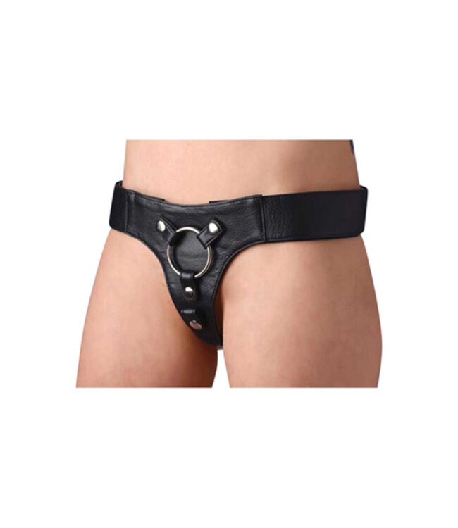 Leren Strap On Harnas - Zwart