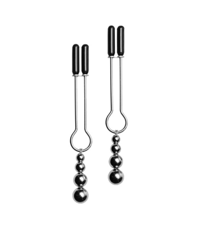 Sierlijke kralen tepelklemmen