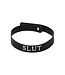 Master Series Siliconen Halsband Met 'Slut' Opdruk