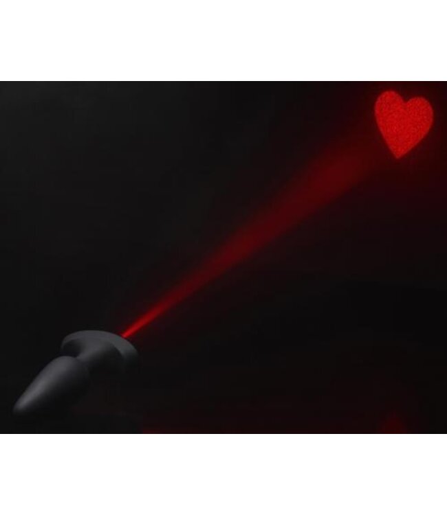 Laser Heart Siliconen Anaal Plug - Medium