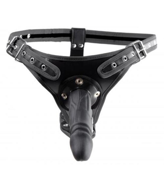 Double Penetration Strap On Harnas - Zwart