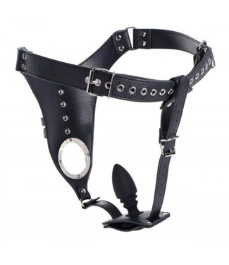 Strict Penis Kuisheidsgordel Met Siliconen Anaal Plug