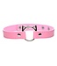 Master Series Kinky Kitty Ring Slim Choker - Roze