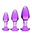 Booty Sparks Glitter Gem Anaalplug Set - Paars