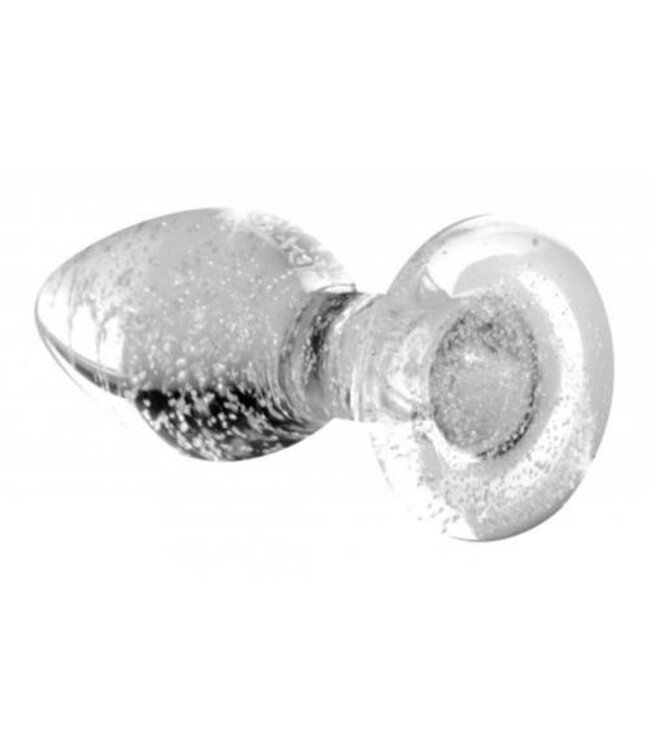 Glow-in-the-Dark Anaalplug Van Glas - Medium