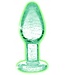 Booty Sparks Glow-in-the-Dark Anaalplug Van Glas - Large