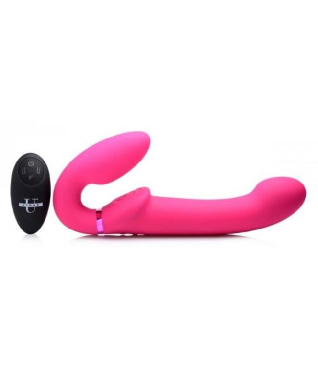 G-Pulse Vibrerende Strapless Dildo Met Afstandsbediening- Roze