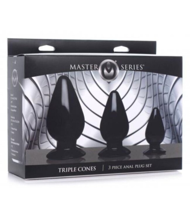 Triple Cones Anaalplug Set Van 3