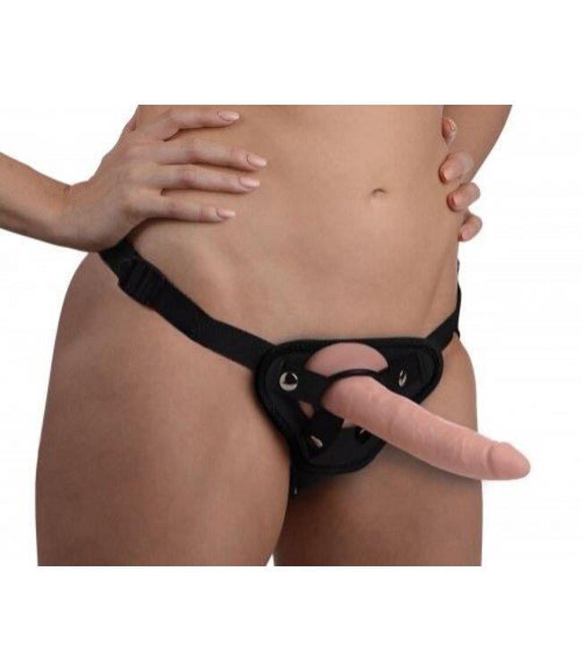Realistische Dildo Met Harnas - 19.5 cm.