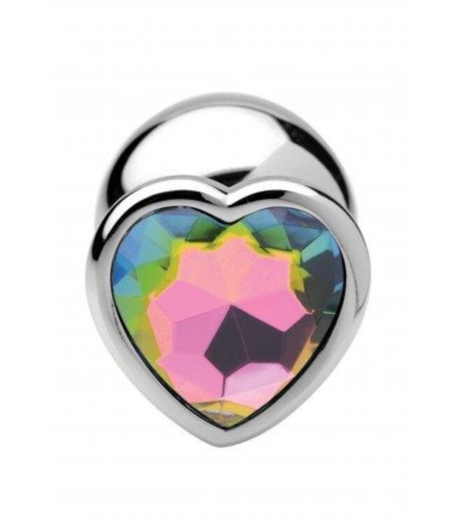 Rainbow Heart Buttplug - Groot