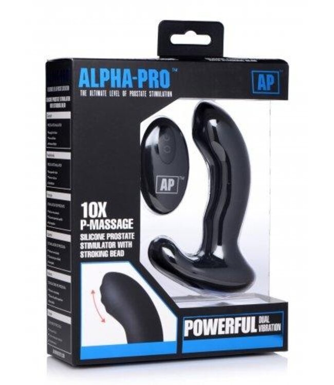 P-Massage Prostaat Vibrator Met Roterende Kraal