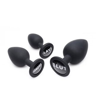 Master Series Dirty Words Buttplug Set