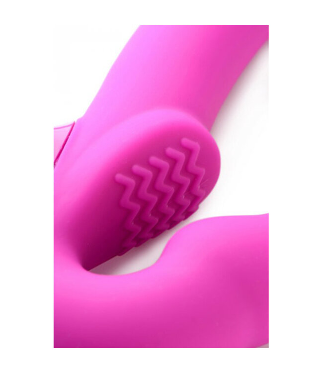 Evoke Vibrerende Strapless Strap-On - Roze