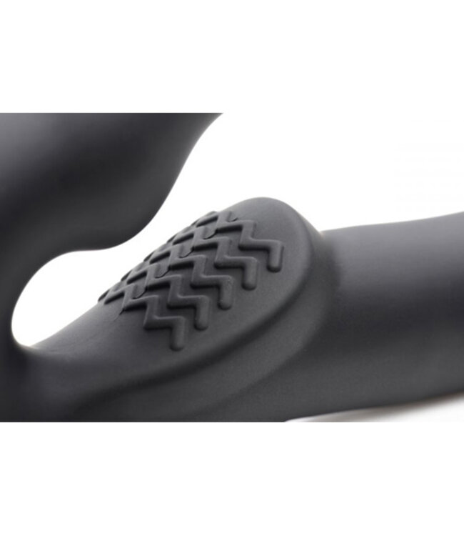 Evoke Vibrerende Strapless Strap-On - Zwart