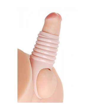 Size Matters Really Ample - geribbelde penis sleeve