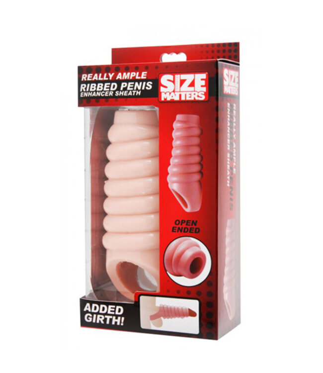 Really Ample - geribbelde penis sleeve